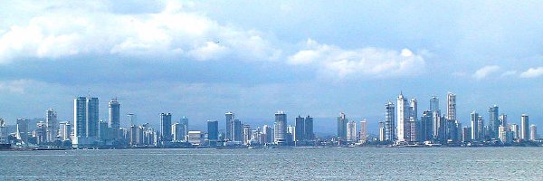 Vista del horizonte de Ciudad de Panamá